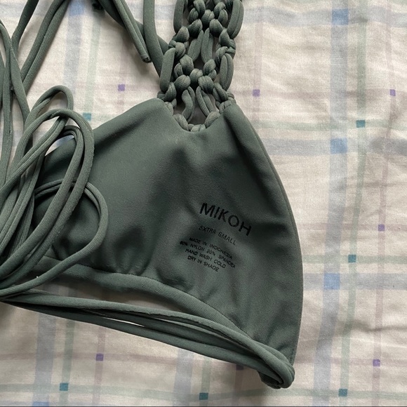 🌸 NWT MIKOH Kula Woven Triangle Bikini Top 🌸 - Picture 6 of 6